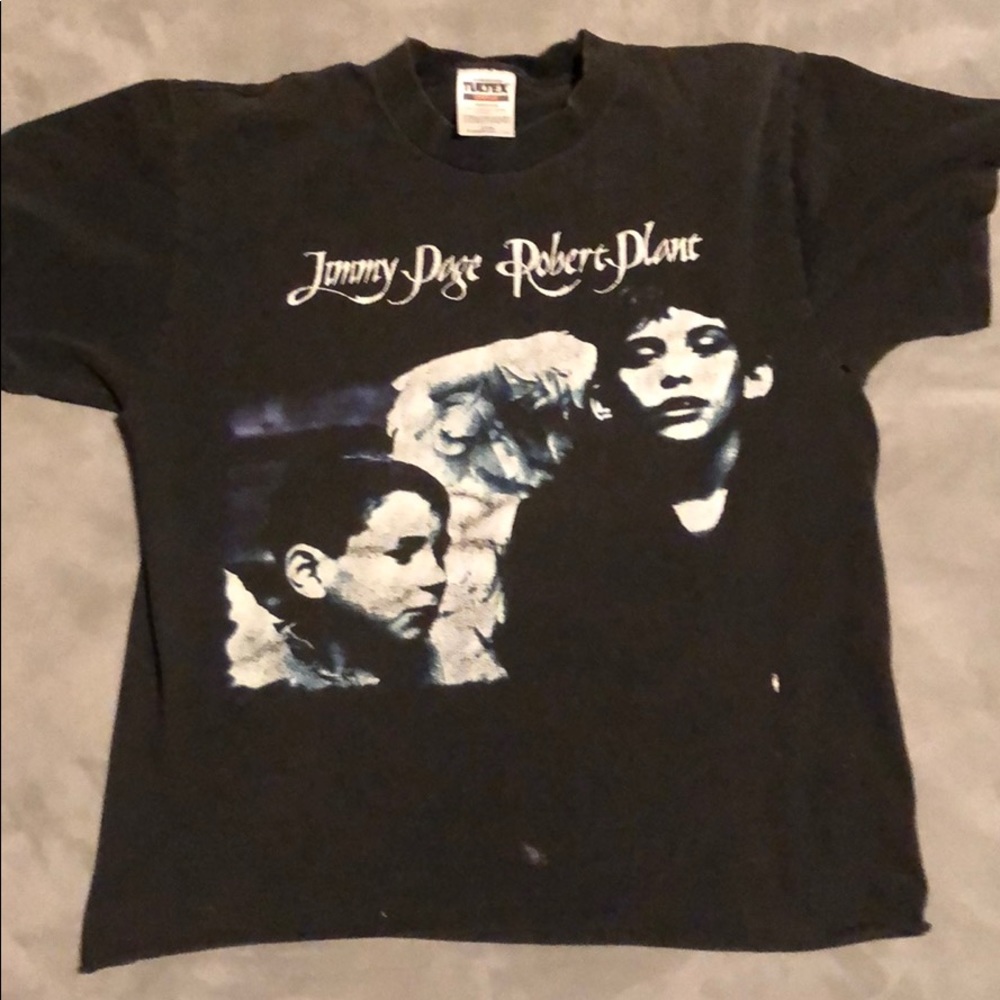 1998 Jimmy Page Robert Plant tour tee